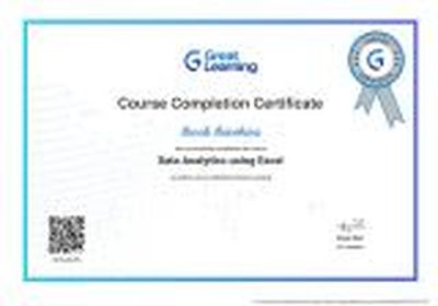 Great Learning Excel Certificate