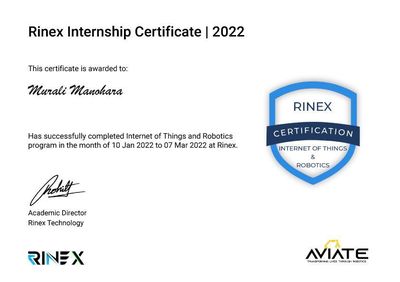 Rinex IoT Certificate